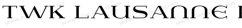 TWK Lausanne pan字体转换